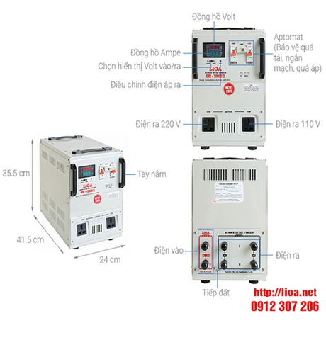 Ổn Áp LIOA 10KVA Dải 90V