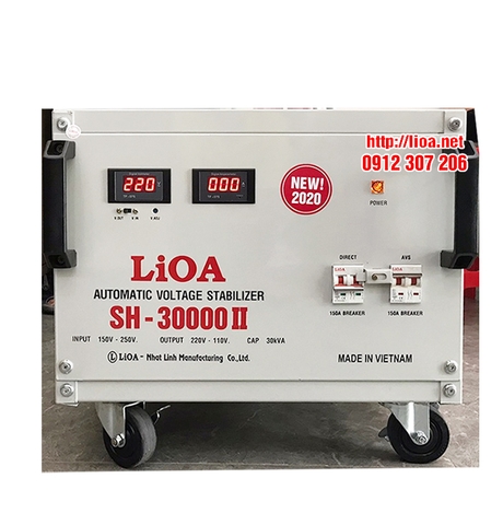 Ổn Áp LiOA 30kVA Dải 150V-250V