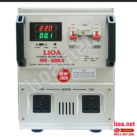 Ổn áp LIOA 5kva dải 50V chính hãng