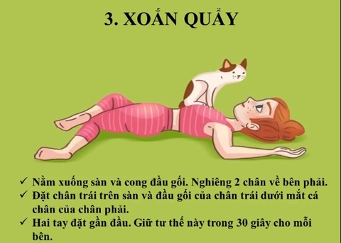 Các động tác giảm đau lưng nhanh 2