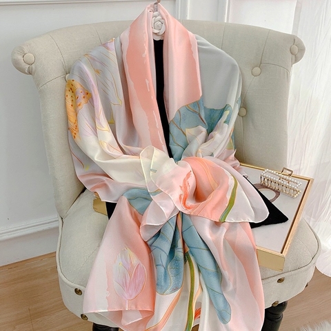 Khăn lụa hoa LH-073