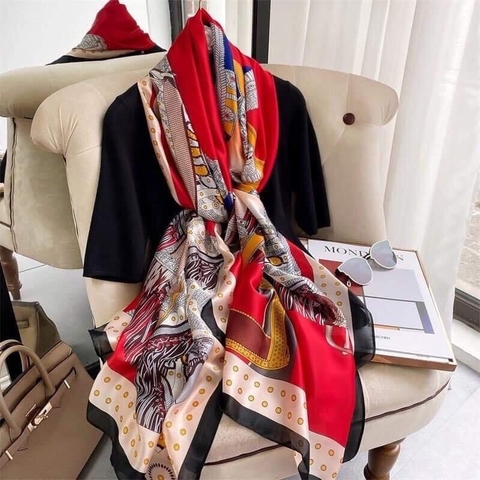 Khăn lụa hoa LH-060