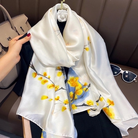 Khăn lụa hoa LH-057