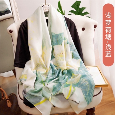 Khăn lụa hoa LH-055