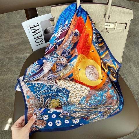 Khăn lụa vuông VT-058