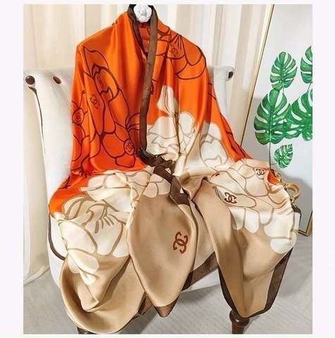 Khăn lụa hoa LH-054