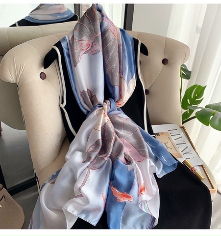 Khăn lụa hoa LH-062