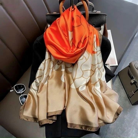 Khăn lụa hoa LH-054