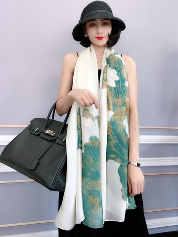 Khăn lụa hoa LH-055