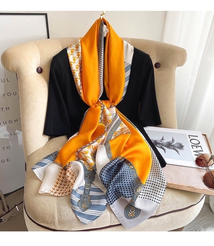 Khăn lụa hoa LH-070