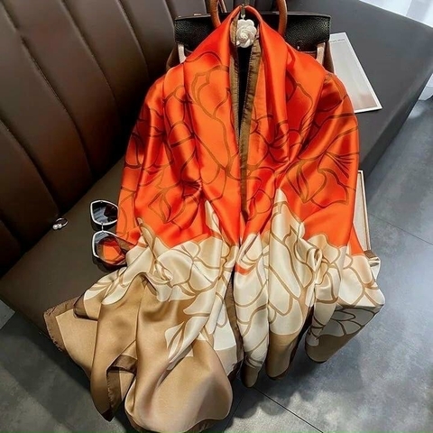 Khăn lụa hoa LH-054