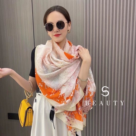 Khăn lụa hoa LH-064