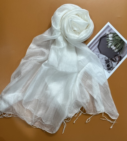 Khăn lụa tơ tằm trơn TTVN-001