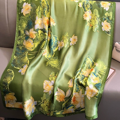 Khăn lụa hoa LH-001