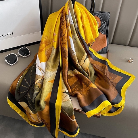 Khăn lụa hoa LH-002