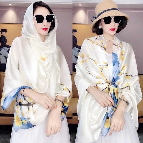 Khăn lụa hoa LH-004