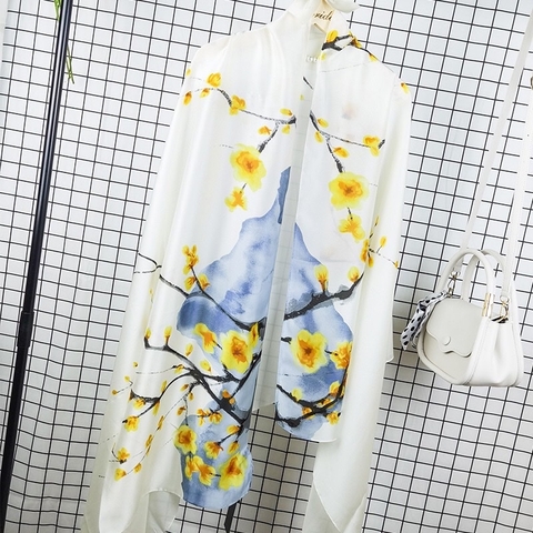 Khăn lụa hoa LH-004