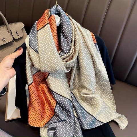 Khăn lụa hoa LH-009