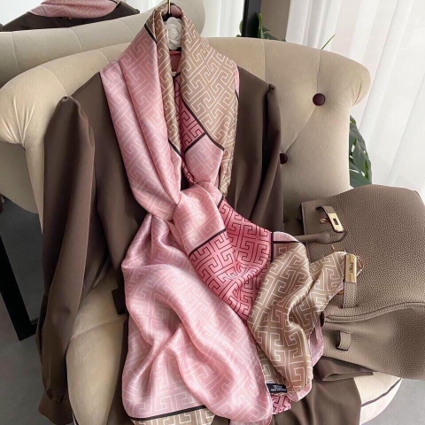 Khăn lụa hoa LH-008