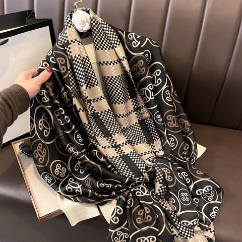 Khăn lụa hoa LH-015