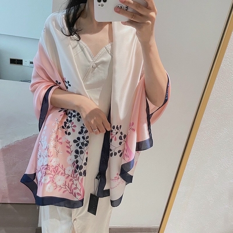 Khăn lụa hoa LH-010