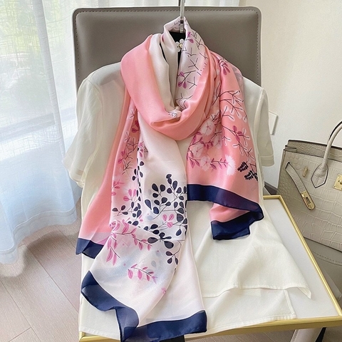 Khăn lụa hoa LH-010