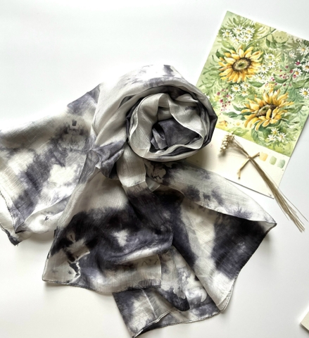 Khăn tơ tằm loang TLVN-016