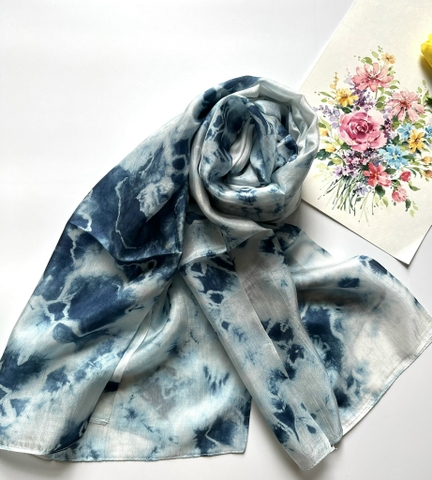 Khăn tơ tằm loang TLVN-019