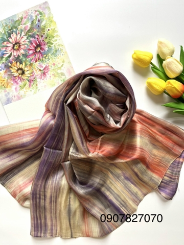 Khăn tơ tằm loang TLVN-002
