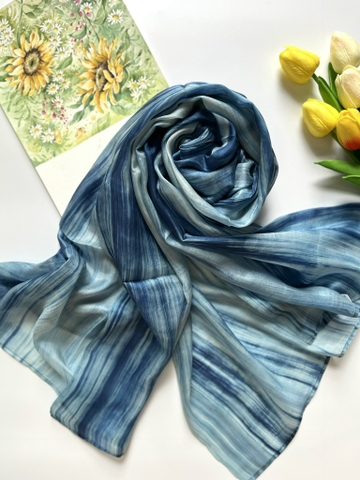 Khăn tơ tằm loang TLVN-003