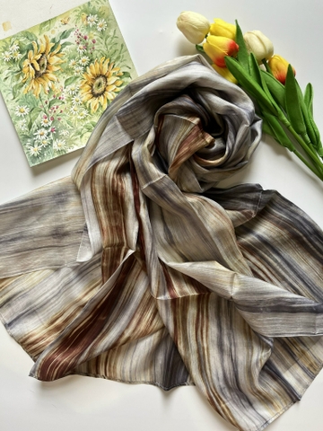 Khăn tơ tằm loang TLVN-006