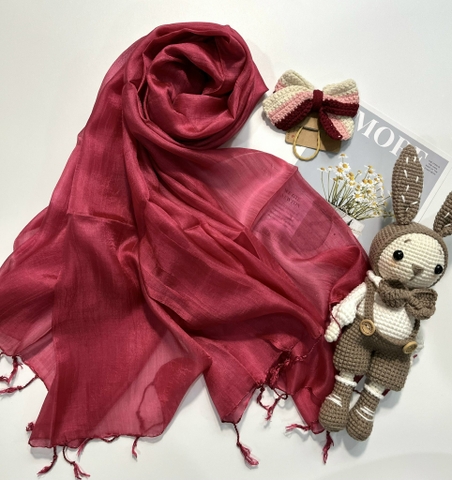 Khăn lụa tơ tằm trơn TTVN-024