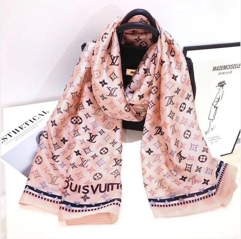 Khăn lụa hoa cao cấp LHH-003