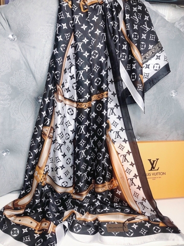 Khăn lụa hoa cao cấp LHH-011