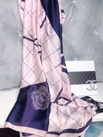 Khăn lụa hoa cao cấp LHH-022