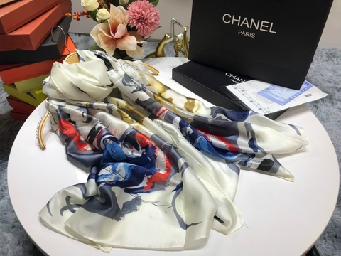 Khăn lụa hoa cao cấp LHH-025