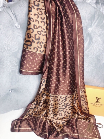 Khăn lụa hoa cao cấp LHH-038