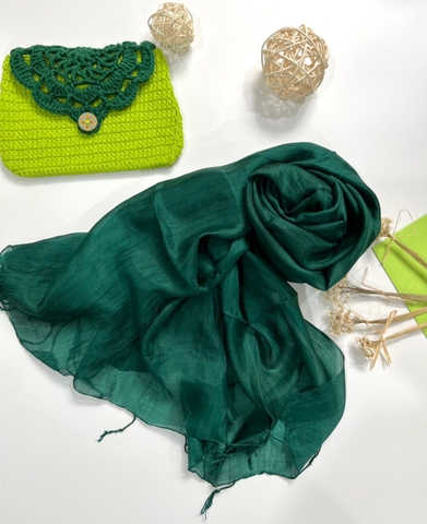 Khăn lụa tơ tằm trơn TTVN-007