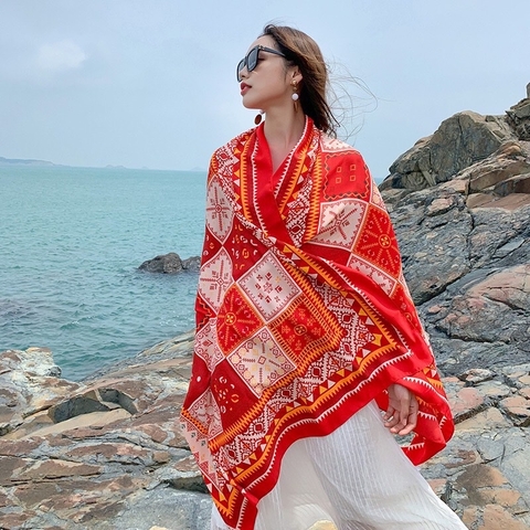 Khăn Boho thổ cẩm LTC-020