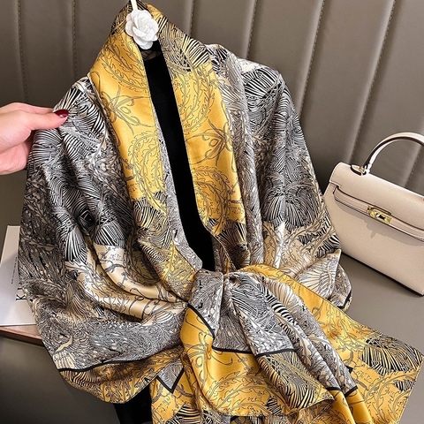 Khăn lụa hoa LH-018