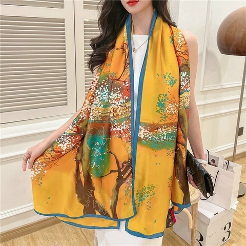 Khăn lụa hoa LH-033