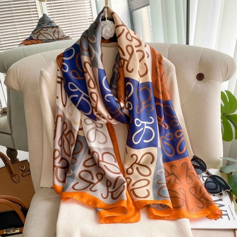 Khăn lụa hoa LH-034