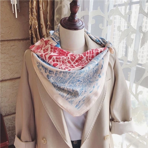 Khăn lụa vuông VT-090