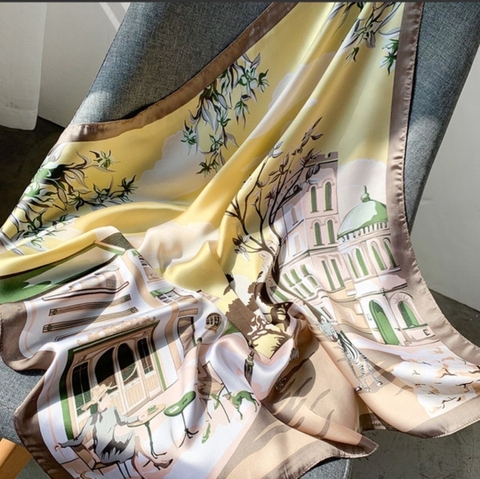 Khăn lụa vuông VT-142