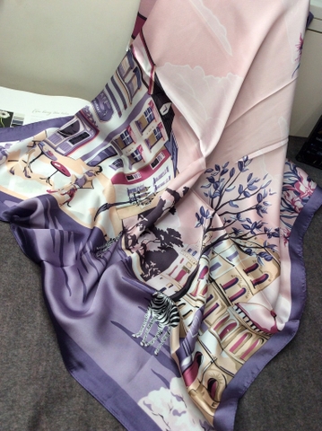 Khăn lụa vuông VT-141