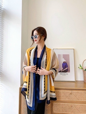 Khăn lụa hoa LH-037