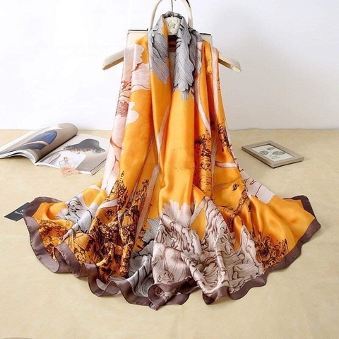 Khăn lụa hoa LH-049