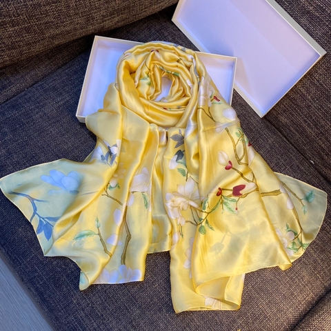 Khăn lụa hoa LH-051