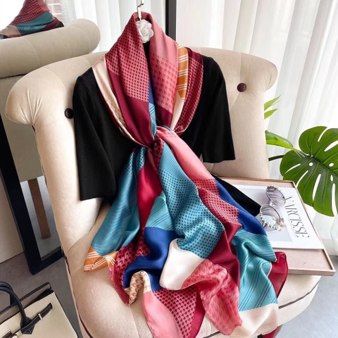 Khăn lụa hoa LH-085