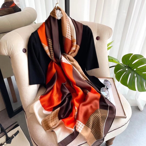 Khăn lụa hoa LH-084